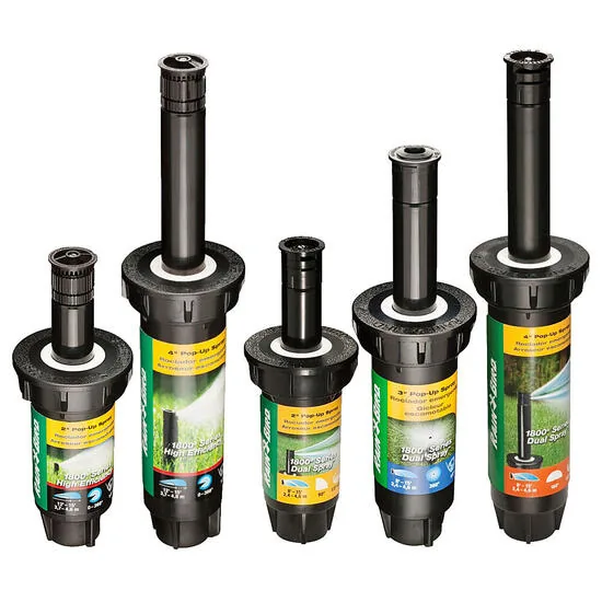 Rain Bird 1800 Series High Efficiency Spray Sprinkler Bodies with Dual Spray & HE-VAN Nozzles