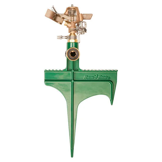 Rain Bird 25PJ Brass Impact Sprinkler on Hose-End Spike